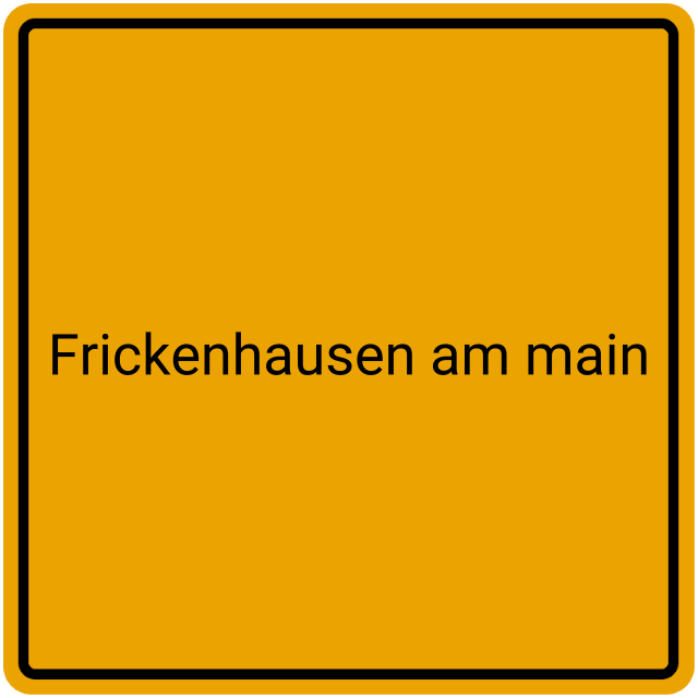 Meldebestätigung Frickenhausen am Main